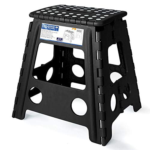 Strong Plastic Multi Purpose Folding Step Stool Home Kitchen Carry Storage 