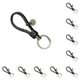 thumbnail image 3 of Yuarrent LLavero de mujer, joyería, accesorios interiores, cuerdas tejidas hechas a mano, llavero, colgante para fiesta de coche, colgante para Negro 10Conjunto, 3 of 6