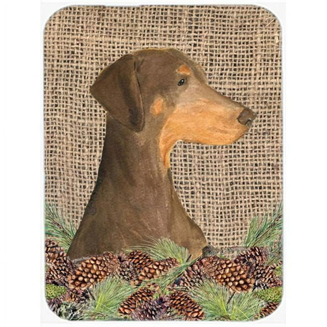 Carolines Treasures SS4070LCB Planche à Découper en Verre Doberman - Grande
