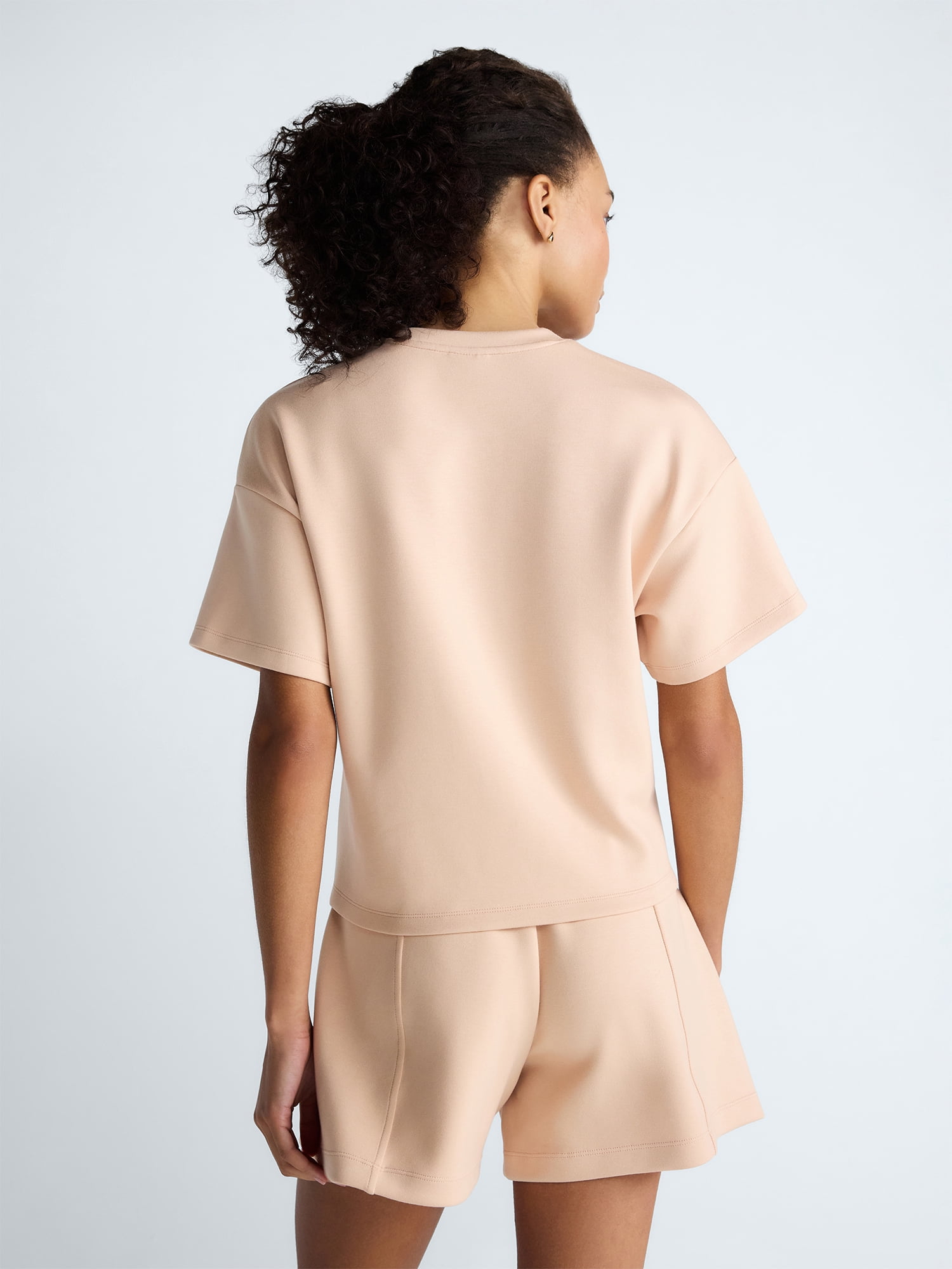 Scoop Women's and Women's Plus Scubaknit Tee with Short Sleeves, Sizes XS-4X