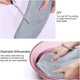thumbnail image 4 of Toilet Seat Cover, 2pcs Memory Foam Toilet Seat Cover Washable Toilet Seat Cushion Toilet Heating Pad, 4 of 5
