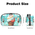thumbnail image 5 of Ice Cream Waterproof Oxford Fabric Charger Case with Charger Pouch, Cable Organizer, and Cord & Cable Organizer- Digital Travel Bag- 5.9x9.44x3.14 in, 5 of 6