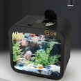 thumbnail image 1 of Energy Saving Fish Tank Stylish Reusable Clamshell Feeding Window Fish Terrarium Household Supplies, 1 of 4
