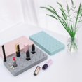 thumbnail image 2 of Lipstick Holder, Makeup Storage Solution, 36 Compartment Silicone Lipstick Display Stand, Desktop Creative Storage (Gray), 2 of 5