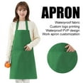 thumbnail image 3 of LNGOOR Professional Grade Apron for Kitchen, Grill, and BBQ (Green), 3 of 8