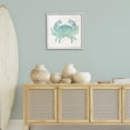 thumbnail image 3 of Stupell Industries Coastal Ombre Crab Impression White Framed Giclee Art, 24 x 24, by Susan Arnot, 3 of 7