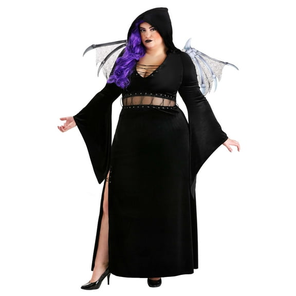 Plus Size Winged Reaper Costume for Women