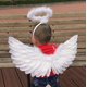 thumbnail image 5 of Disfraz De Alas De , Alas De ángel , Banda Elástica Interesante Para Niña -Plumas, 5 of 5