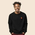 thumbnail image 3 of Dalix Strawberry Embroidered Fleece Crewneck Long Sleeve Sweatshirt Mens in Dark Heather 2XL XX-Large, 3 of 5
