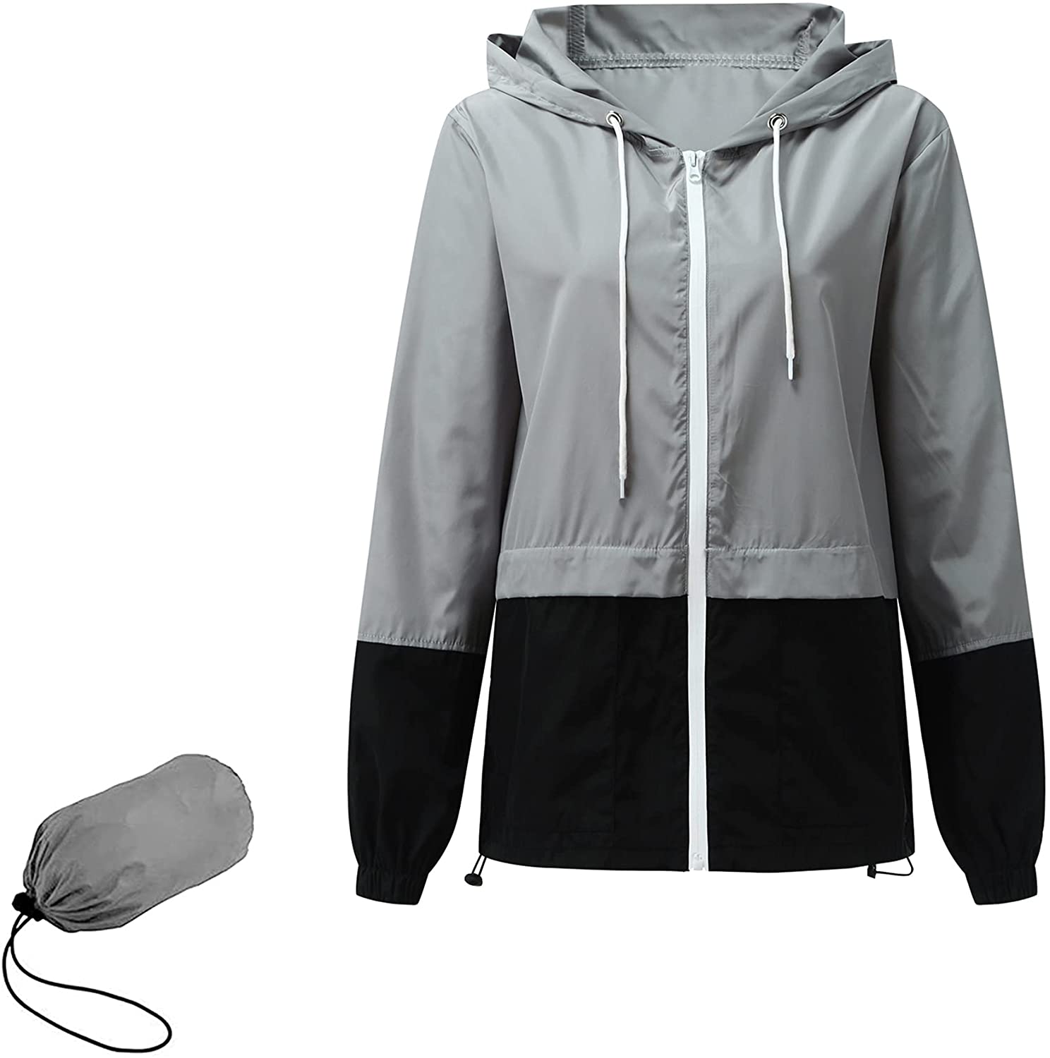 ICHUDAN Womens Waterproof Rain Jacket 