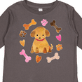 thumbnail image 4 of Inktastic Cute Puppy Valentine with Hearts and Bones Boys or Girls Long Sleeve Toddler T-Shirt, 4 of 5