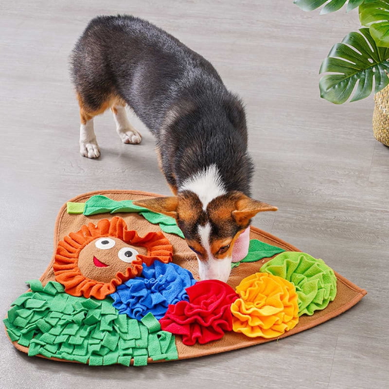Snuffle Mat Interactive Feed Game Dog Puzzle Toys Pet Foraging Mat Easy to Fill
