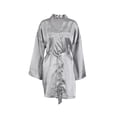 thumbnail image 1 of kurtrusly Sexy Sleepwear Ceinture Peignoir Robe de Chambre Robe de Chambre Robe Flare Manches Été Datant Mode Attrayante Douceur Gris L, 1 of 9
