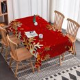 thumbnail image 6 of Tchckioa Red Snowflake Tablecloth, 60x102 Inch Waterproof Table Cover for Kitchen Christmas Holiday Decor, 6 of 7