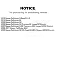 thumbnail image 2 of Transit Auto Front Rear Complete Suspension Shocks Strut and Coil Spring Mount Assemblies Kit for Car Nissan Pathfinder - Left Right Side (Driver Passenger) K78M-100026, 2 of 2