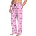 thumbnail image 6 of Rocae Pink bows for Mens Pajama Pants Pj Pants Mens Lounge Pants-X-Large, 6 of 6