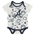 thumbnail image 4 of Infant Outerstuff Atlanta Braves All Day Play Three-Piece Bodysuit Set, 4 of 4