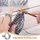 thumbnail image 4 of 2pcs Knitting Crochet Loop Ring Adjustable Crochet Finger Ring Tension Ring Open Yarn Guide Finger Clip Crochet Thimble, 4 of 5