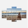 thumbnail image 2 of Design Art - Stones Balance on Sandy Beach, 2 of 3