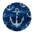 thumbnail image 4 of Orinice Anchor Ocean Round Table Cover Stain Resistant Washable Indoor Outdoor Tablecloth Kitchen Dining Wedding Parties 100% Polyester Fiber 38-42, 4 of 8