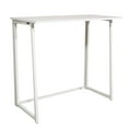 thumbnail image 7 of Hassch 32 inch Computer Desk Foldable Table, Laptop Table with Metal Legs for Working Writing Studying, White, 7 of 7