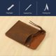 thumbnail image 4 of Handmade EDC Organizer Leather Sheath/ Organizer Slip Pouch Case for Flashlight/Multi-Tool/Knife/Pen, 4 of 5