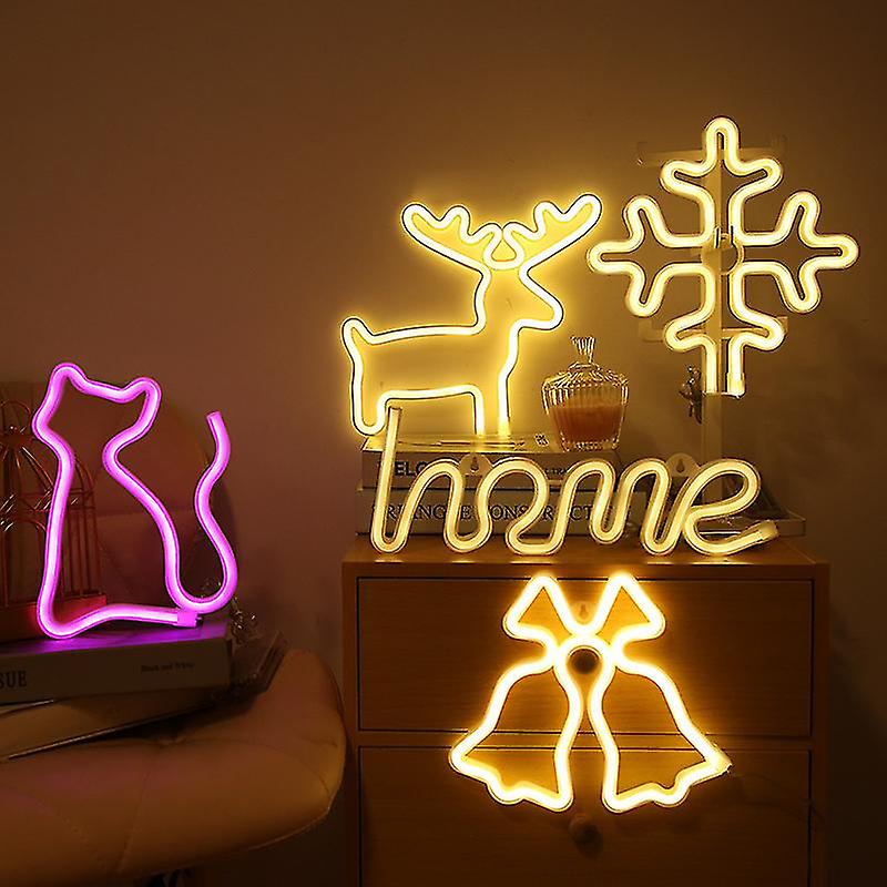 Led Neon Light Wall Art Sign Bedroom Decor Rainbow Hanging Night Lamp Home  Party Holiday Decor Xmas Gift