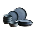 thumbnail image 4 of Home Trends Blue Speckle Stoneware 12-Piece Dinnerware Set, 4 of 5