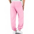 thumbnail image 6 of sususu Men Travel Pants Zippers,Men's Casual Jogger Pants Elastic Waist Soft Breathable Sweatpants Comfortable Trousers For Daily Wear,Pink,XL, 6 of 6
