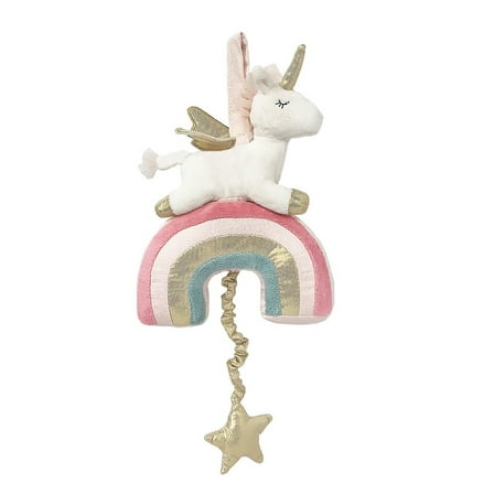 Plush Rainbow Unicorn Music Mobile