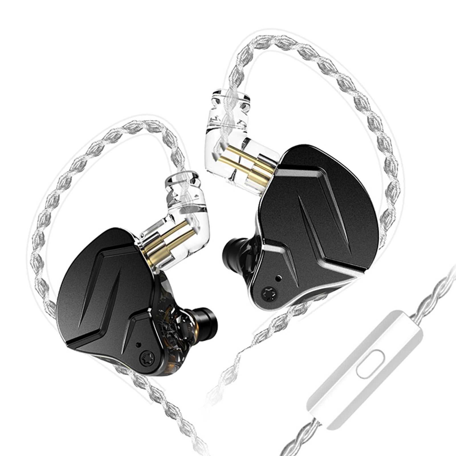 KZ ZSN Sports PRO X Detachable Cable In-Ear Earbuds, Black