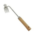 thumbnail image 2 of Almencla Weed Puller Garden Weeder Tool, Lightweight Portable Weeding Tool, Labor Saving Multifunctional Weeder, Hand Weeder for Planting Lawn Courtyard wood handle, 2 of 8