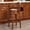 Brown, variant on Cow Top Leather Wooden Bar Stools 29.5 Inch Seat Height 360 Degree Swivel Chair with Back for Kitchen Counter Dining Room Pub Use Black