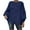 Navy_Christmas Gift for Womnen, variant on Oversized Pullover Sweaters for Women Plus Size Hollow Out Crochet Batwing Sleeve Tops Elegant Loose Boat Neck Irregular Hem Jumper Coffee L
