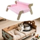 thumbnail image 5 of Sofá cama elevado para gatos con funda extraíble, cómodo y ligero. Rosa, 5 of 9