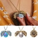 thumbnail image 5 of Collar De Girasol, Regalo Dulce De Aleación, Accesorio Para Mujer, Brillante, Ampliamente Aplicable, Colgante De Letra De Doble Capa, Joyería De Moda Vogacara AP006656-02, 5 of 6
