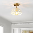 thumbnail image 6 of Safavieh 8.25" Eldrid Mid-Century Iron Flush Mount Lights, White, 6 of 7