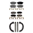 thumbnail image 1 of Transit Auto Front Rear Ceramic Brake Pads and Parking Shoes Kit for Car Cadillac ATS Without Brembo Brakes Slotted Rotors KTN-100953, 1 of 11