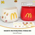 thumbnail image 4 of Maimen Punch-Free Household Refrigerator Rack Pen Holder Makeup Brush Stationery Storage Bucket Multi-Function Magnetic Absorption Storage Box, 4 of 8