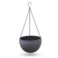 thumbnail image 1 of Hanging Flower Pots for Home Garden Decor, 6-Pack 10-Inch Large Planters with Drainage Holes and Chain, 1 of 3