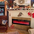 thumbnail image 2 of Giantex 42/50/60/72 Inches Ultra-Thin Electric Fireplace, Wall-Mounted & Recessed Fireplace Heater w/Smart APP Control, Alexa, Decorative Crystals, Dual Control & Overheat Protection, 750W/1500W, 2 of 10