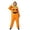 1Orange, variant on Xijirk Onesie Pajama Hooded Zip up Fleece Jumpsuit with Strawberry Embroidery and 3D Character Hood for Halloween Party and Loungewear,Red,M