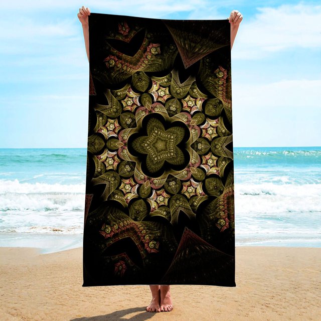 RXIRUCGD Serviette de Plage Imprimée Mode Serviette de Bain en Microfibre Serviette de Natation Serviette de Bain de Plage