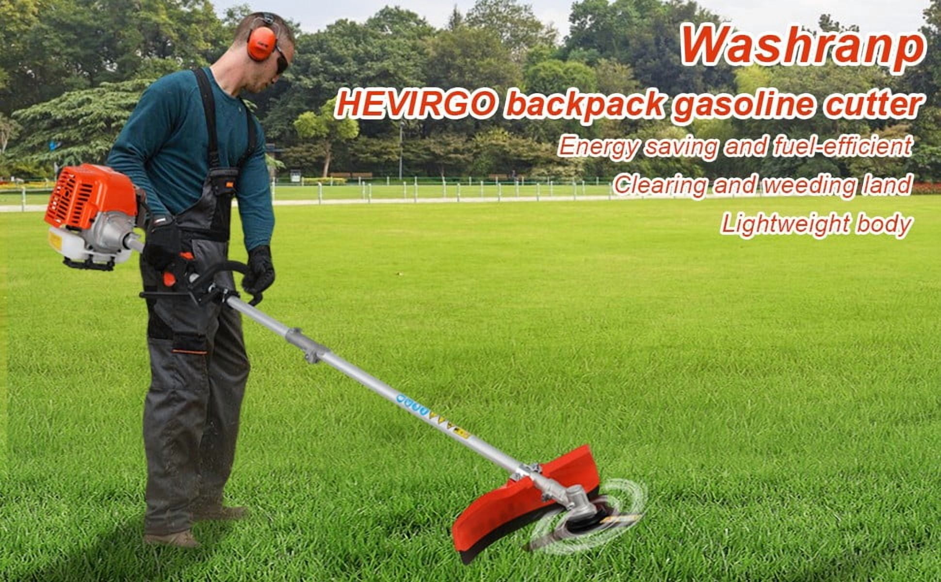 Seipouy 52cc Gas Weed Eater,Gas String Trimmer,5 in 1 Cordless Hedge Trimmer[2 Stroke],Multi Garden Tools Brush Cutter, Weed Wacker, Pole Saw with Extension Pole, String Trimmer for Yard Lawn