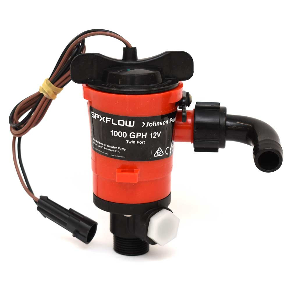 Johnson Boat Aerator Pump 48903 Twin Port SPXFLOW 1000 GPH 12 V