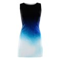 thumbnail image 4 of Women s Casual Dress and Feature from Women's Summer Sleeveless Boat Neck Dress Slim Fit Party Club Bodycon Dresses never repeating words across the Blue M, 4 of 4