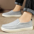 thumbnail image 2 of Men's Shoes Summer Casual Shoes One Foot Stirrup Walking Breathable Soft Bottom Not Tired Feet Old Cloth Shoes Men 7.5 Grey, 2 of 8