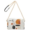 thumbnail image 2 of FORMRS Women Crossbody Purse with Chain Strap Vegan Leather Shoulder Handbag, White Abstract Shapes, 2 of 7