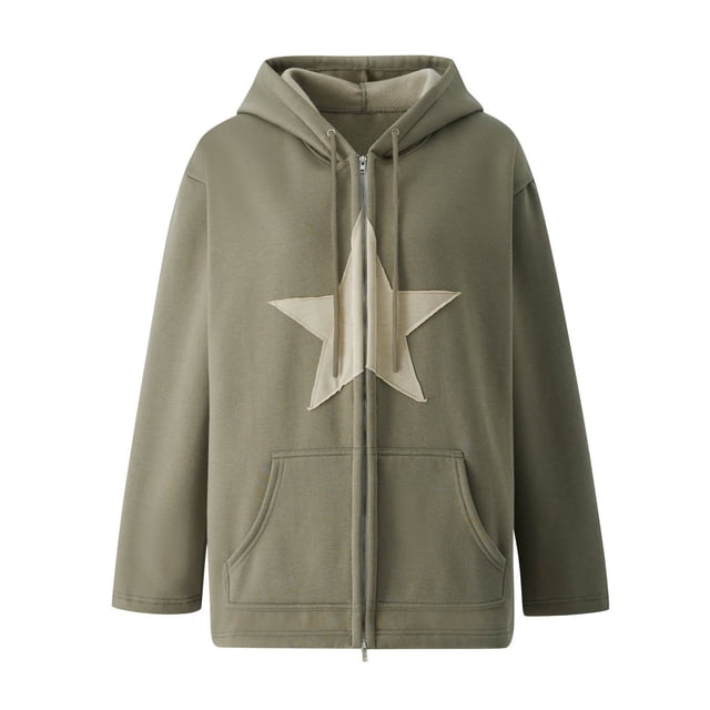 Posijego Veste à Capuche pour Femmes, Manches Longues, avec Poches