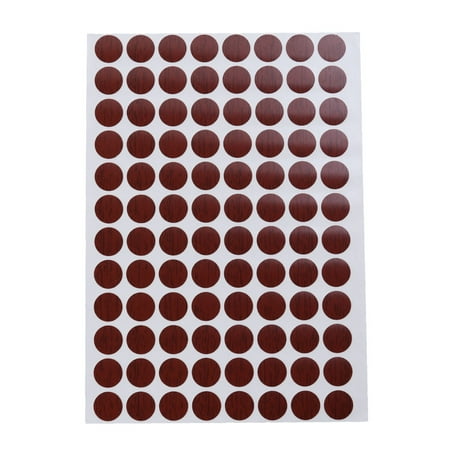 

OUNONA 96pcs/sheet Waterproof Screw Hole Covers Non-slip Screw Hole Caps 15mm Decorative Stickers(013)